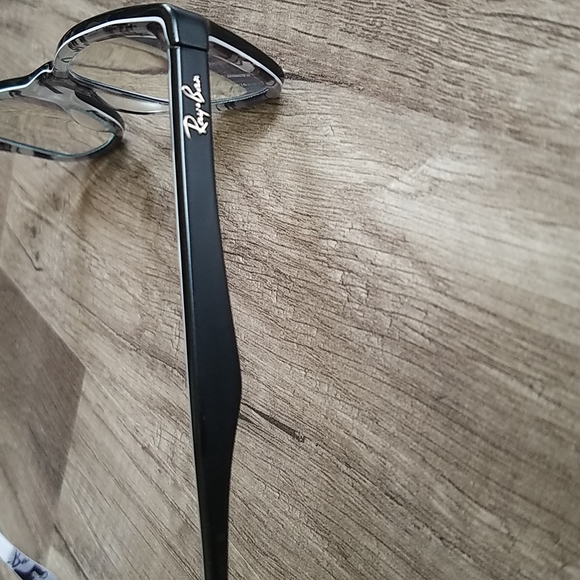 Ray Ban Thick Black Lensed Matte Black Camouflage Texture Unisex Eyeglasses - Picture 3 of 10